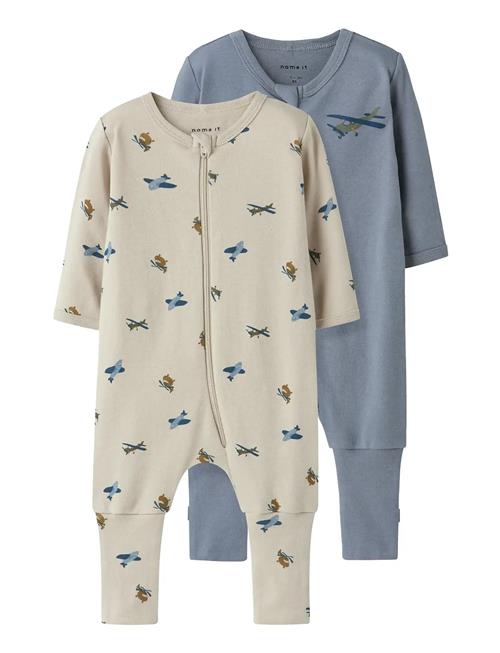 name it | Nbmnightsuit 2P Zip Ff Airplane Noos | 80