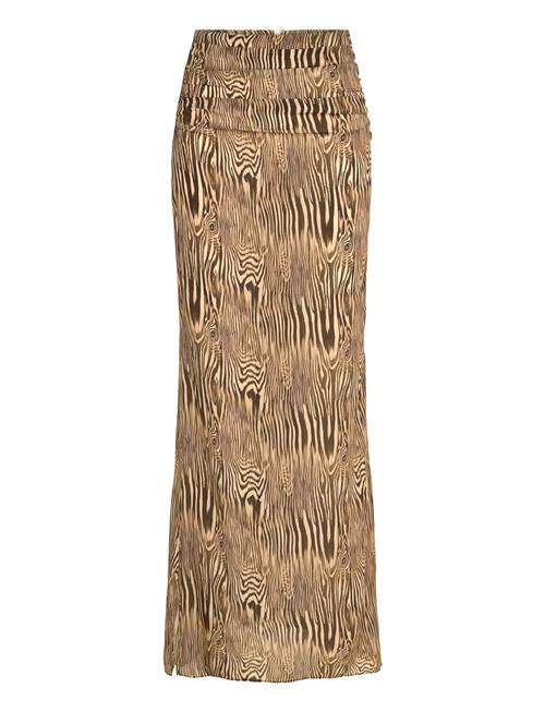 Malina | Laurel Ruched Chiffon Maxi Skirt | 42