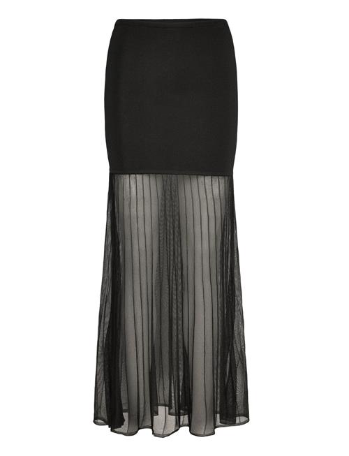 Malina | Calina Sheer Knitted Maxi Skirt | M