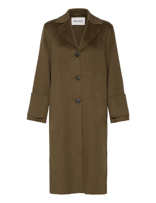Malina | Elelia Cuff Detailed Wool Cashmere Silk Coat | 38