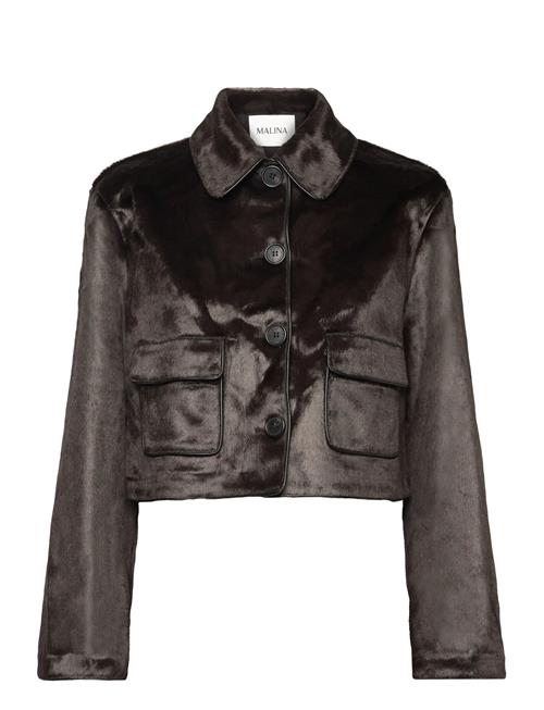 Malina | Seressa Faux Pony Hair Boxy Jacket | 42