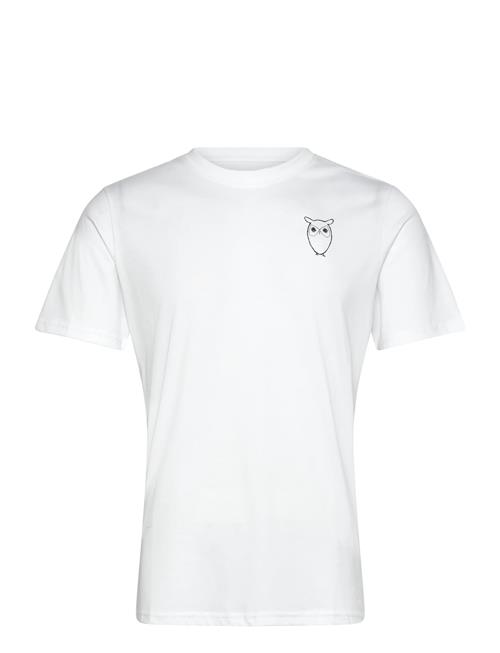 Knowledge Cotton Apparel | Alder Owl Chest Print Tee - Gots/Ve | XXL