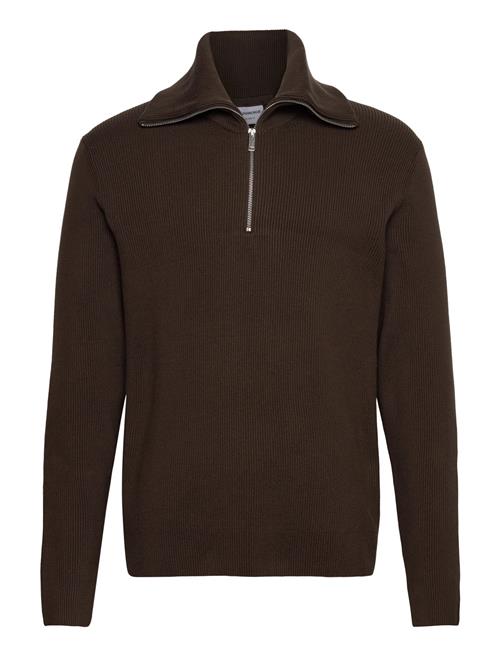 Lindbergh | Half Zip Rib Knit W. Oversized Col | XL