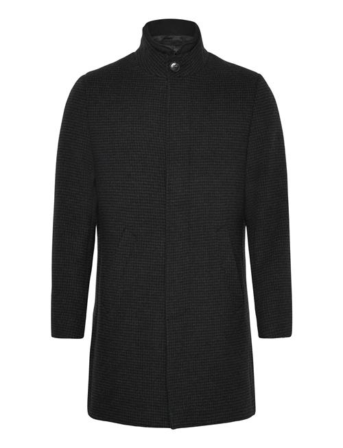 Lindbergh Black | Detachable Collar Wool Coat | XL