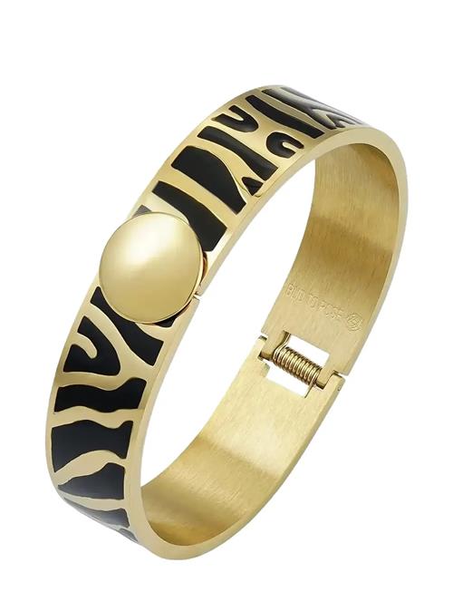 Bud to rose | Capri Zebra Bracelet Black/Gold | ONE SIZE