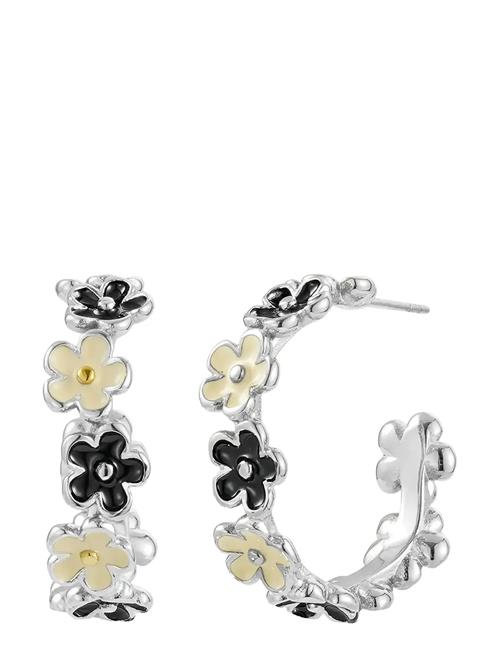 Bud to rose | Calista Hoop Ivory/Black/Gold | ONE SIZE