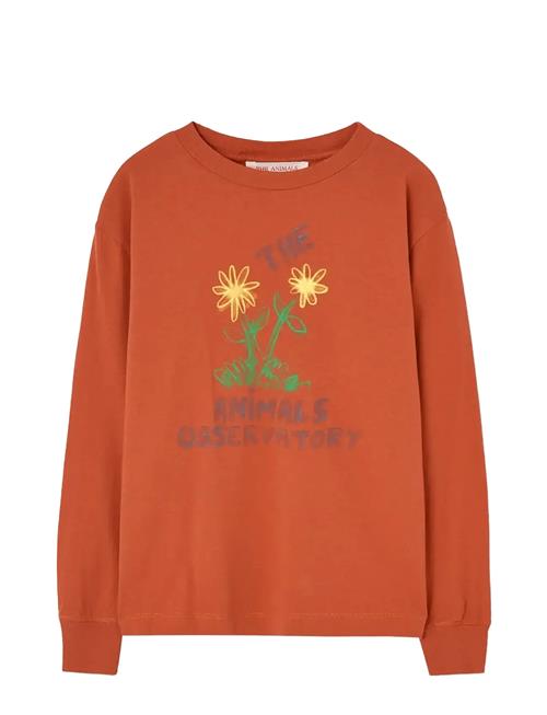 THE ANIMALS OBSERVATORY | Flowers Red Dof Lonf Sleeve T-Shirt | 4 Y