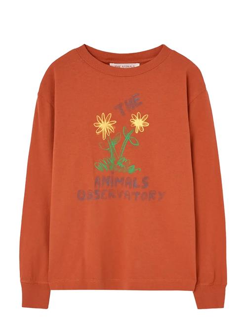 THE ANIMALS OBSERVATORY | Flowers Red Dof Lonf Sleeve T-Shirt | 10 Y