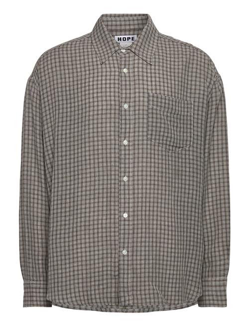 Hope | Room Shirt Soft Grey Check-52 | 52