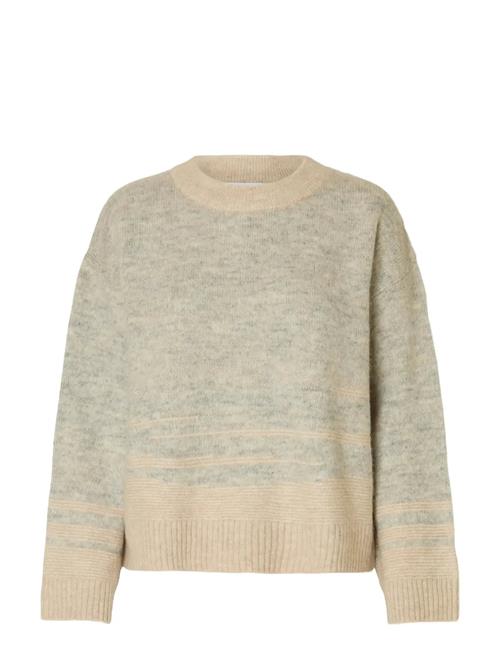 Selected | Slfalva Ls Knit Structure O-Neck | S