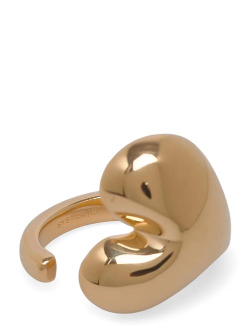 Syster P | Bolded Heart Ring Gold | 8