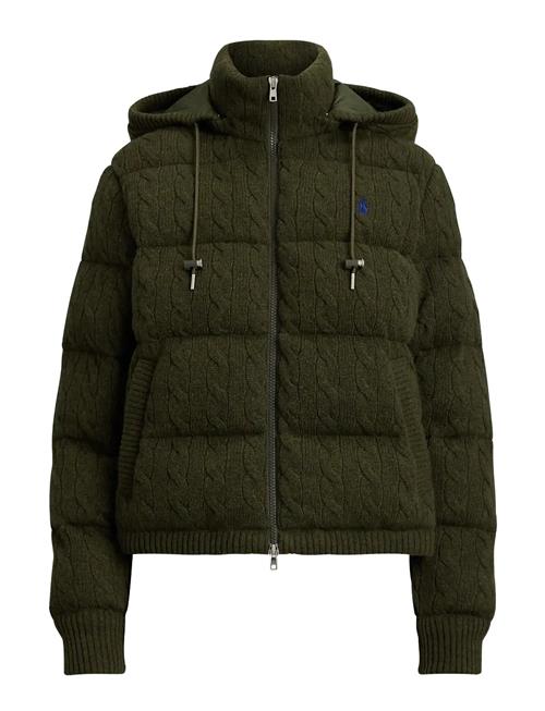 Polo Ralph Lauren | Cable-Knit Wool-Cashmere Quilted Jacket | XL