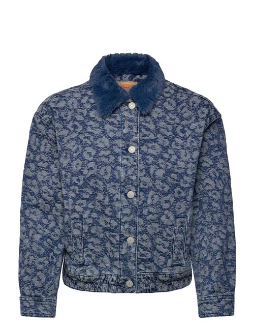 Levi's | Levi's® Fur Collar Leopard Oversized Trucker Jacket | 140 CM