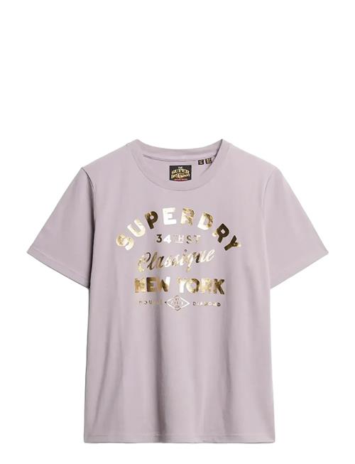 Superdry | Luxe Metallic Logo Relaxed Tee | 12