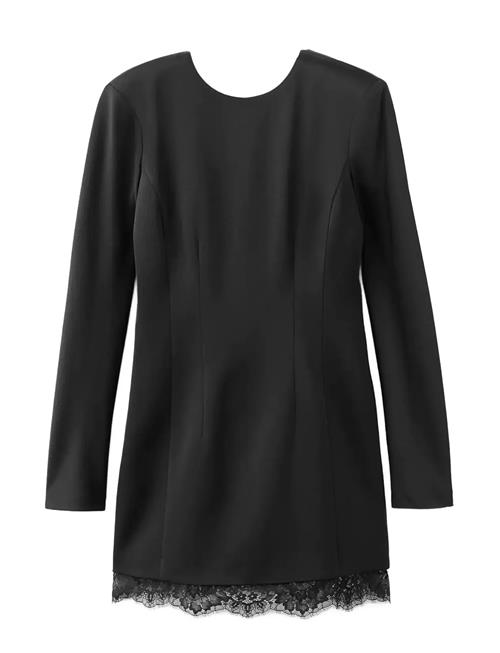 Mango | Open-Back Dress With Lace Trim Hem | L