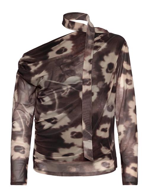 Mango | Floral-Print T-Shirt With Scarf | XS