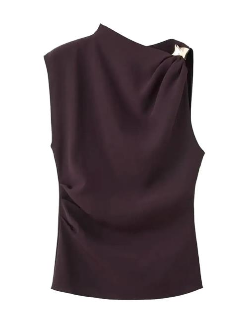 Mango | Asymmetrical Blouse With Metallic Detail | M