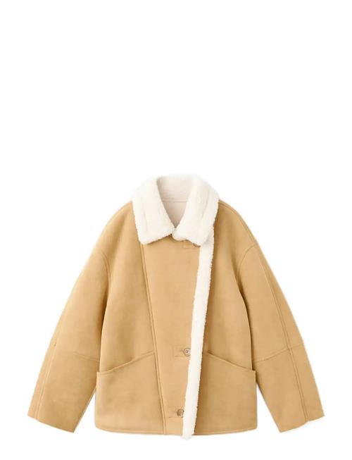 Mango | Suede-Effect Jacket With Shearling Collar | L