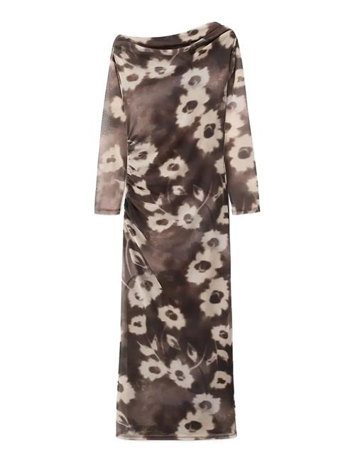 Mango | Asymmetrical Floral-Print Dress | M