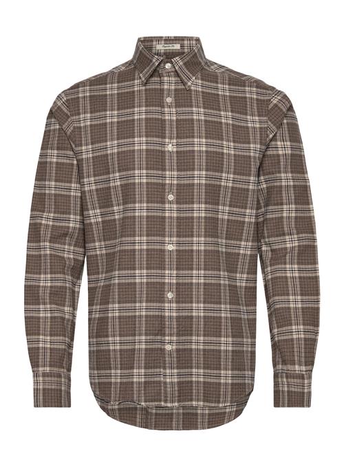 GANT | Reg Flannel Melange Check Shirt | L