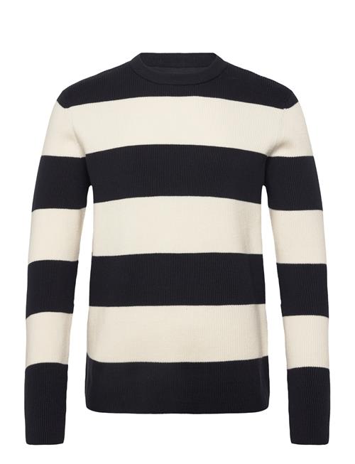 Lindbergh | Rib Knitted Block Stripe O-Neck Kni | M