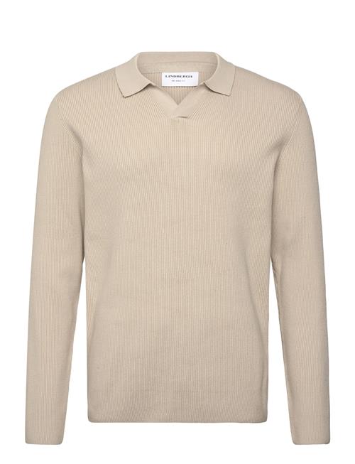 Lindbergh | Rib Knitted L/S V-Neck Polo | L