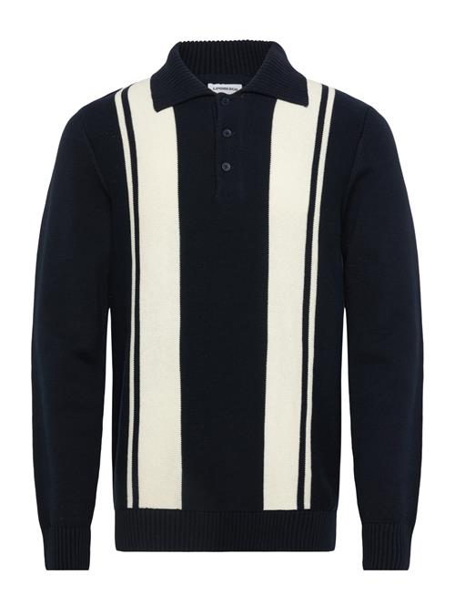 Lindbergh | Knitted Block Stripe L/S Polo | S