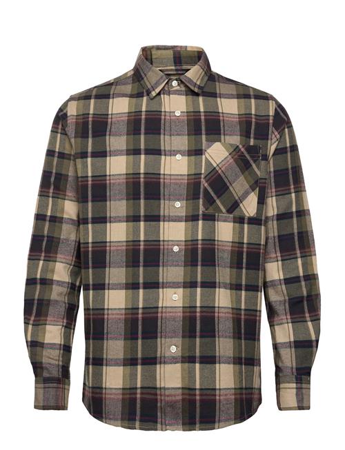 Knowledge Cotton Apparel | Organic Cotton Checked Flannel Shir | XL