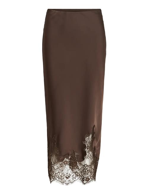 Vila | Visabel Hw Midi Lace Detail Skirt | 34