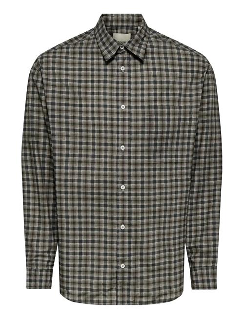 ONLY & SONS | Onsbali Poplin Checked Rlx Fit L/S Shirt | M
