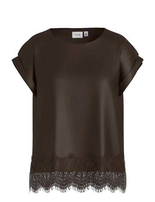 Vila | Viellette S/S Full Satin Lace Top - Noos | 38