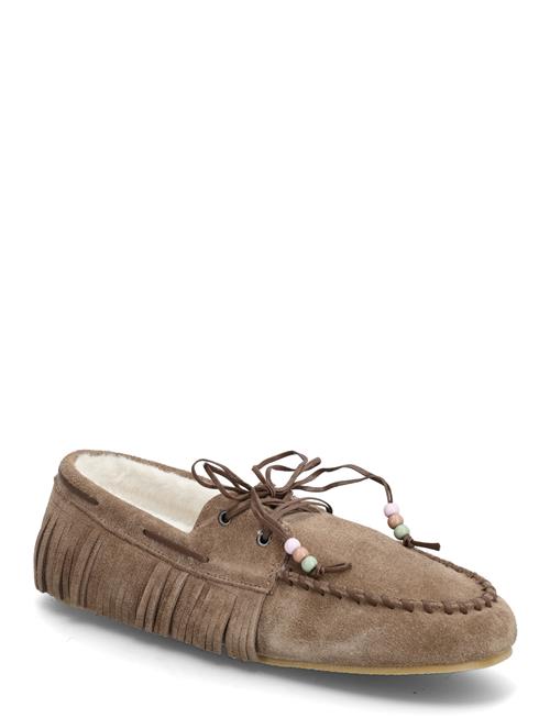 Mango | Shearling Leather Moccasins | 37