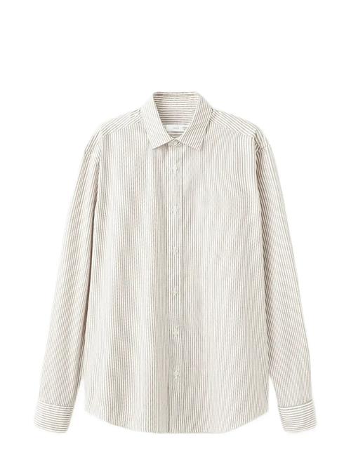 Mango | Regular Fit Striped Cotton Shirt | S