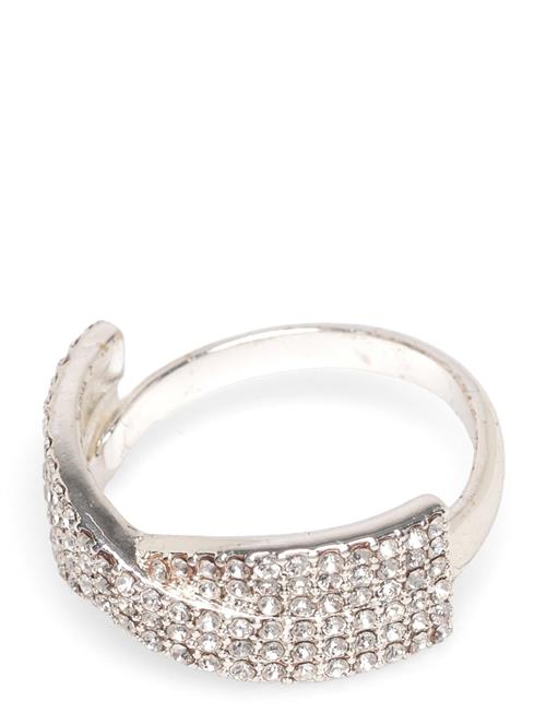 Pilgrim | Shea Crystal Ring Silver-Plated | ONE SIZE