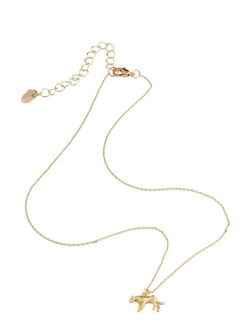 Timi of Sweden | Quinn - Leopard Charm Dangling Necklace Gold | ONE SIZE 38 cm