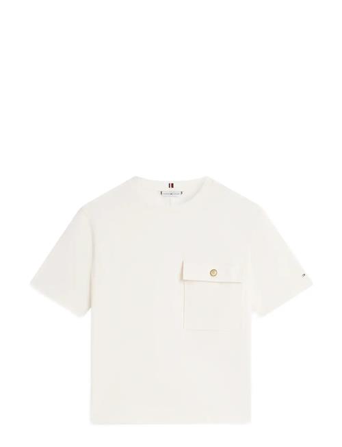 Tommy Hilfiger | Gold Button Long Ss Tee | S