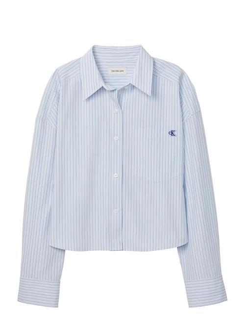 Calvin Klein Jeans | Yarndye Cotton Poplin Cropped Sh | XS