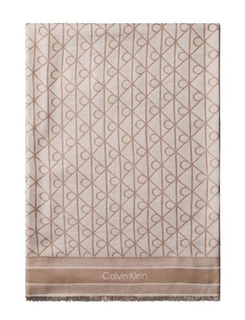 Calvin Klein | Emblem Aop Jacquard Square Scarf | ONE SIZE
