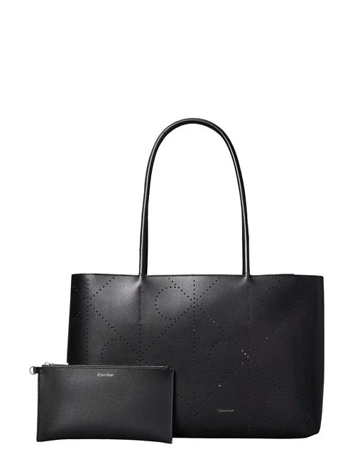 Calvin Klein | Emblem Aop Perfor Lthr Tote | ONE SIZE