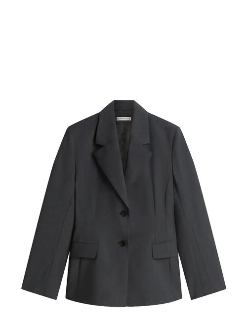 Tommy Hilfiger | Wool Blend Check Waisted Blazer | 44