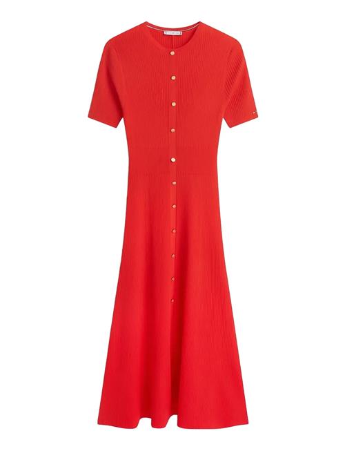 Tommy Hilfiger | Rayon Rib F&F Midi Dress | R/M