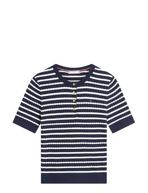 Tommy Hilfiger | Co Cable Fine Gg Ss Henley | XL