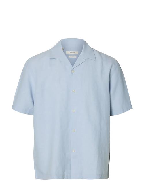 Selected | Slmrlxcasper Clay Linenblend Ss Sht Noos | L
