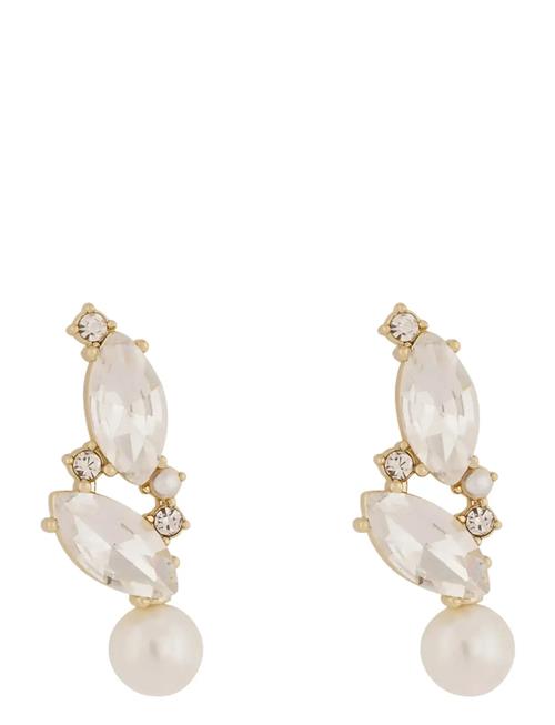 SNÖ of Sweden | Noctelle Navette Pearl Pendant Ear G/White - Onesize | ONE SIZE