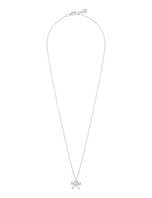 SNÖ of Sweden | Eira Bow Pendant Neck 45 S/Clear - 45 Cm | 45 CM