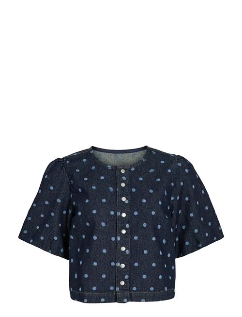 Vila | Vipal 2/4 Dot Denim Top | 44