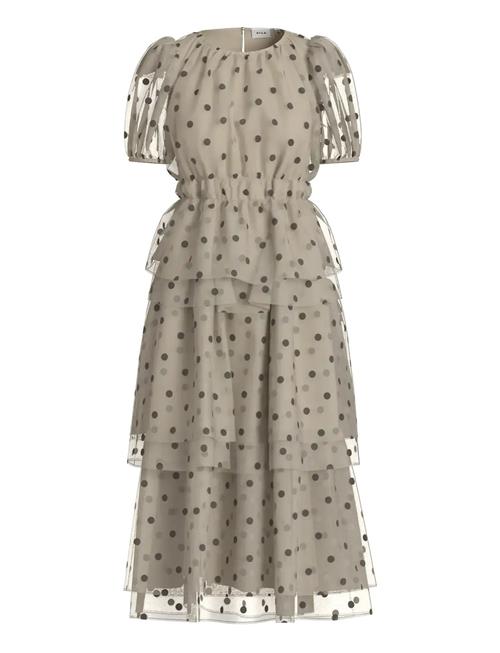 Vila | Vivane S/S O-Neck Midi Dress/Dc/Ka | 34