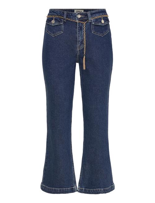 ONLY | Onlemily Hw Crop Flare Belt Dnm Mae | 28 x 32