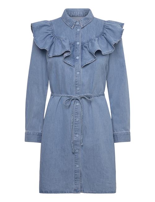 ONLY | Onlindigo Ls Frill Dnm Dress Cs | M