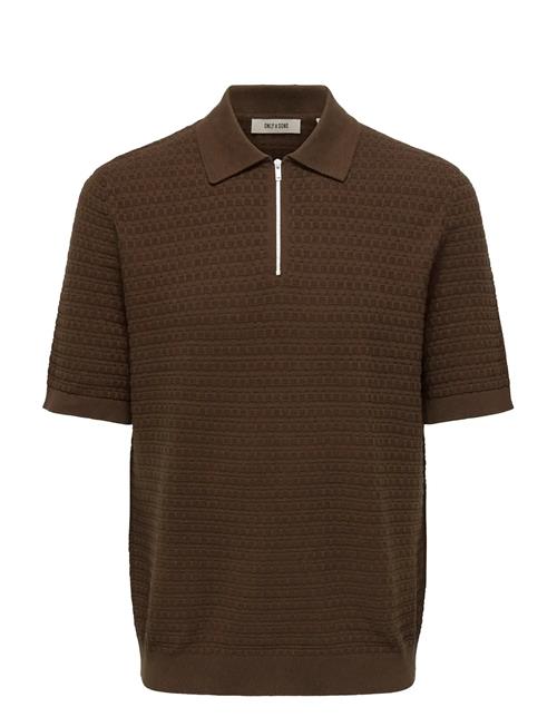 ONLY & SONS | Onsmenu Reg Ss Structure Polo Knit | S